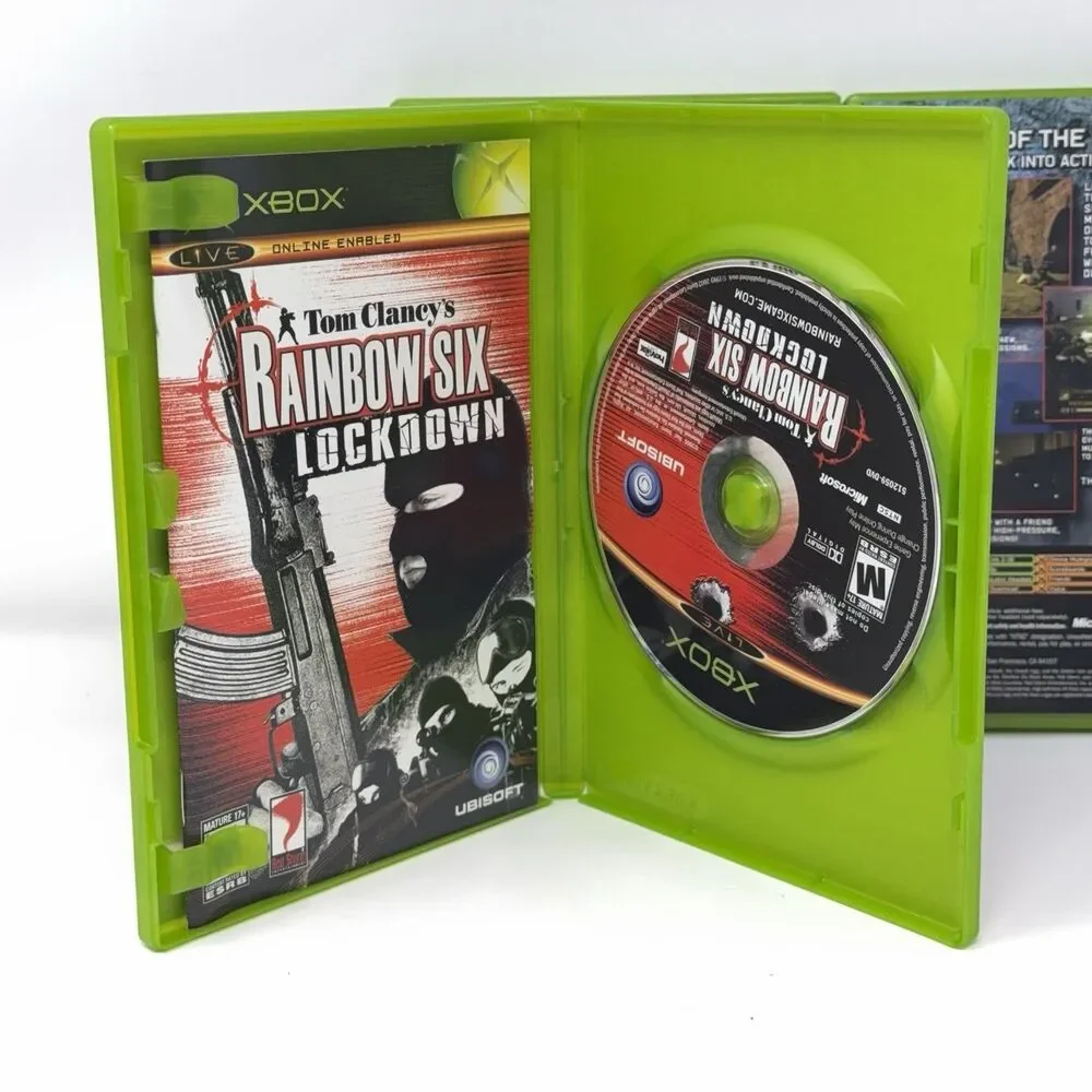 Tom Clancy Rainbow Six Xbox Lot 3 Lockdown Black Arrow CIB Refurbished Tested